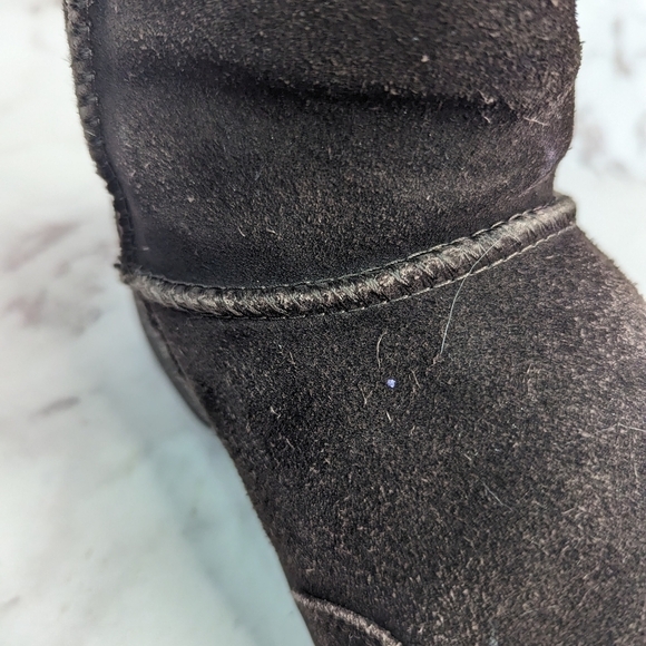 Bearpaw Boots Womens 8 Chocolate Brown Mid Calf Natural Brady - Picture 4 of 10